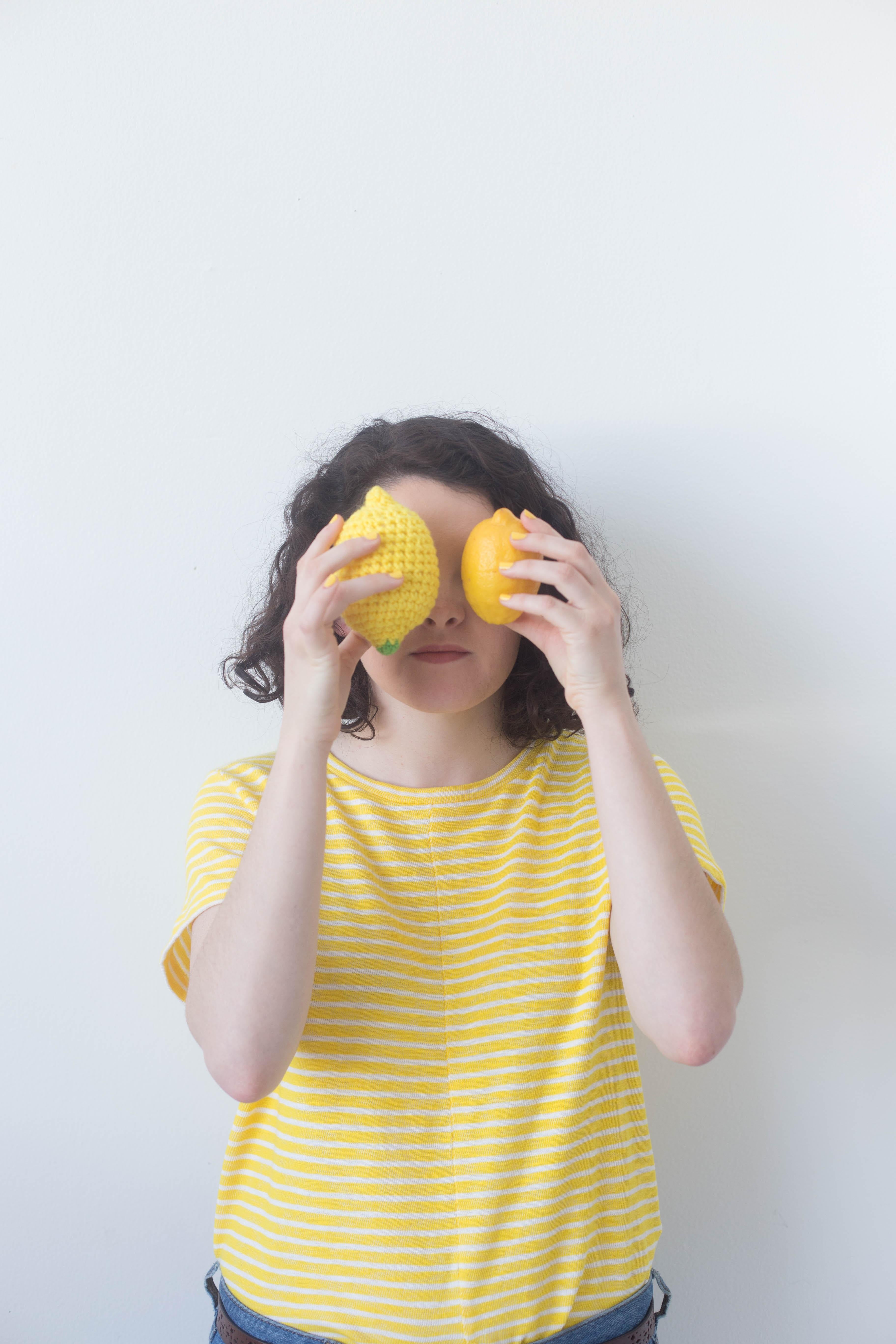 #StitchAwayStress Crochet Lemon Stress Ball