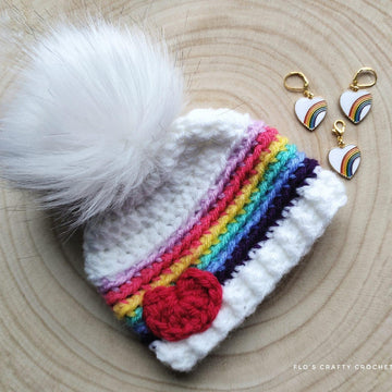 Rainbow Sweetheart Beanie