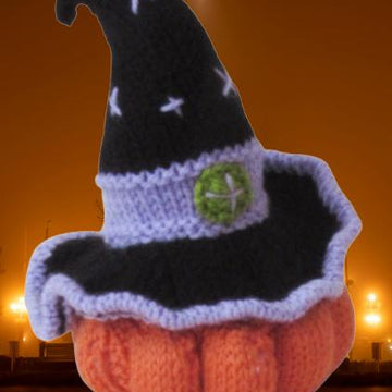 Halloween Witches Hat and Pumpkin Chocolate Orange Cosy