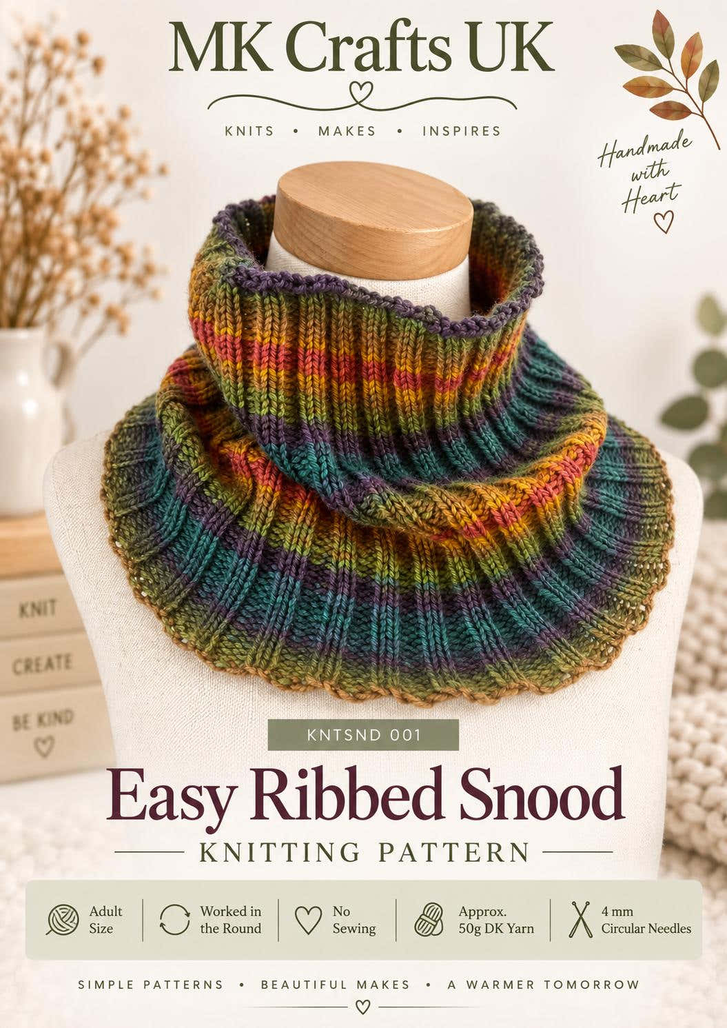 Snood knitting pattern