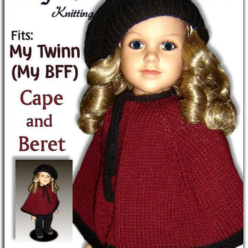 Cape and Beret for My Twinn Doll, 23 inch (My BFF)
