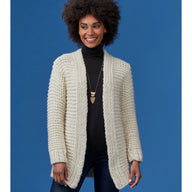Aberdeen Cardigan - Cardigan Knitting Pattern for Women in Tahki Yarns Highland Roving by Tahki Yarns