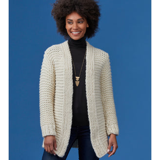 Aberdeen Cardigan - Cardigan Knitting Pattern for Women in Tahki Yarns Highland Roving by Tahki Yarns