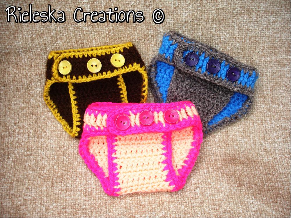 Baby crochet diaper cover