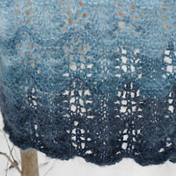 Water Color Waves Lace Scarf