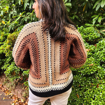 Maya Hexagon Cardigan CAL
