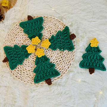 Christmas tree crochet, Christmas tree garland