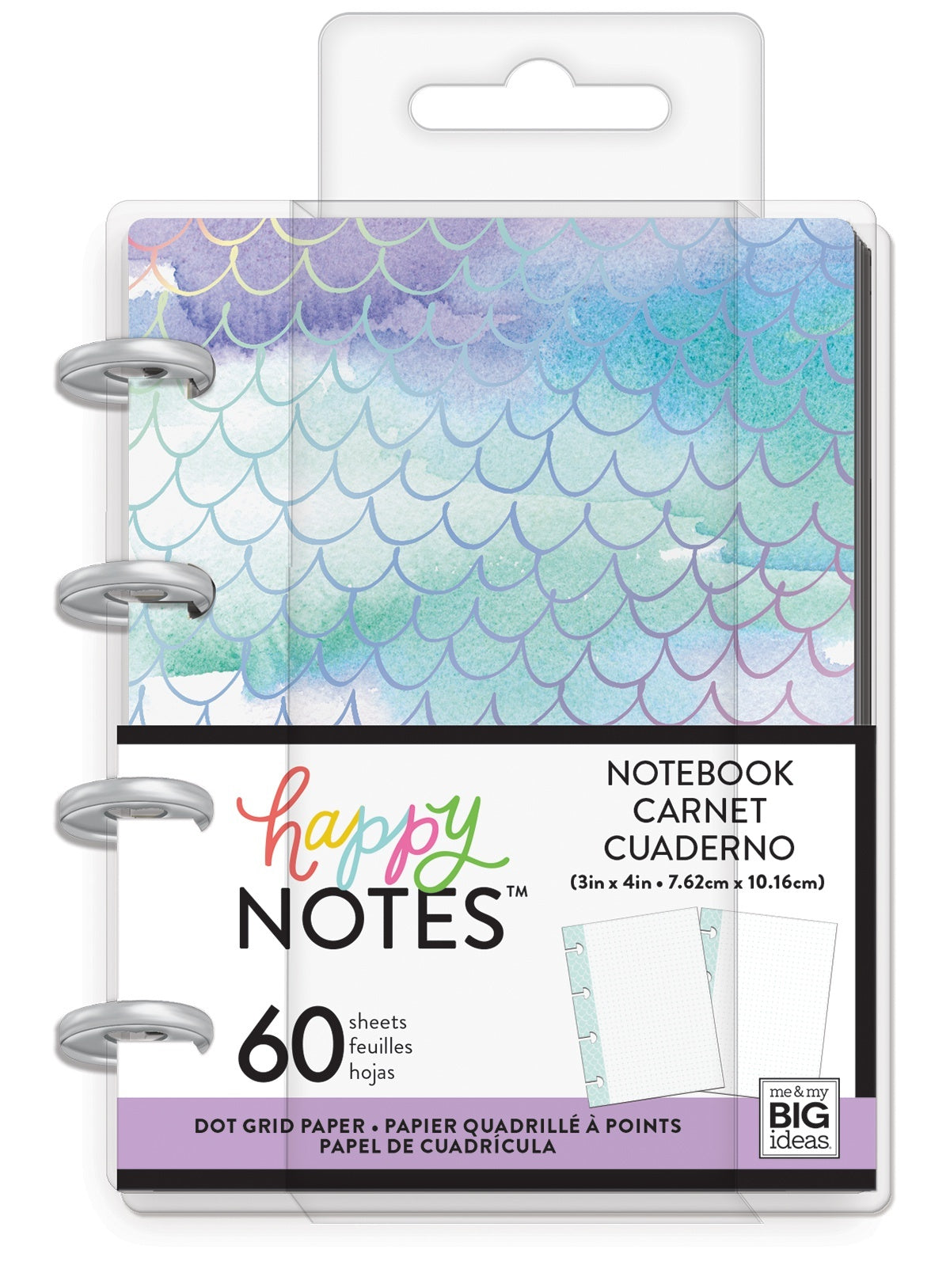 Happy Planner Micro Memo Book W/60 Sheets - Mermaid