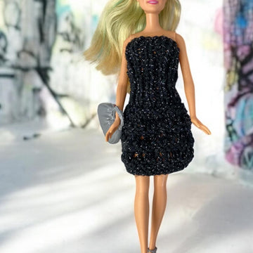 Barbie or Sindy teenage doll dress "Pretty Punky"