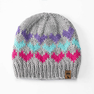 Colorful Hearts Beanie Hat Baby Children Women Men Toque Valentine's Day