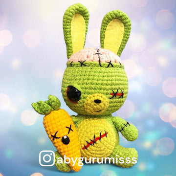 Zombie bunny rabbit Halloween