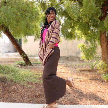 Square in a Wrap Pocket Shawl