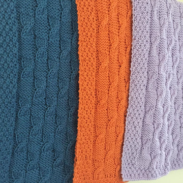Baby Blanket ~ Broken Cables