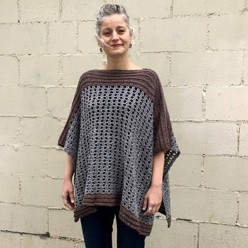 Crochet Poncho Pattern: Easy-Peasy Two Rectangle Poncho