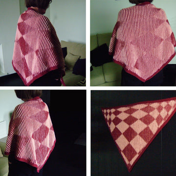 Harlequin Illusion Shawl