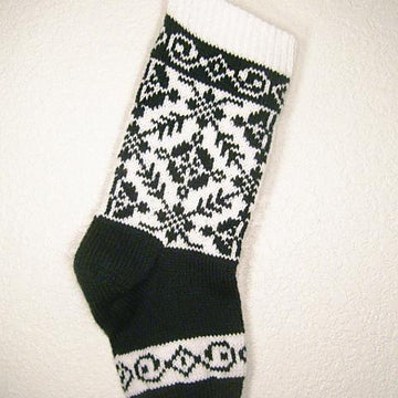 Spider in the Roses Christmas Stocking