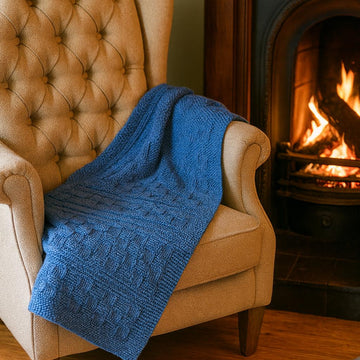 Jesse Baby Blanket in Aran or Chunky