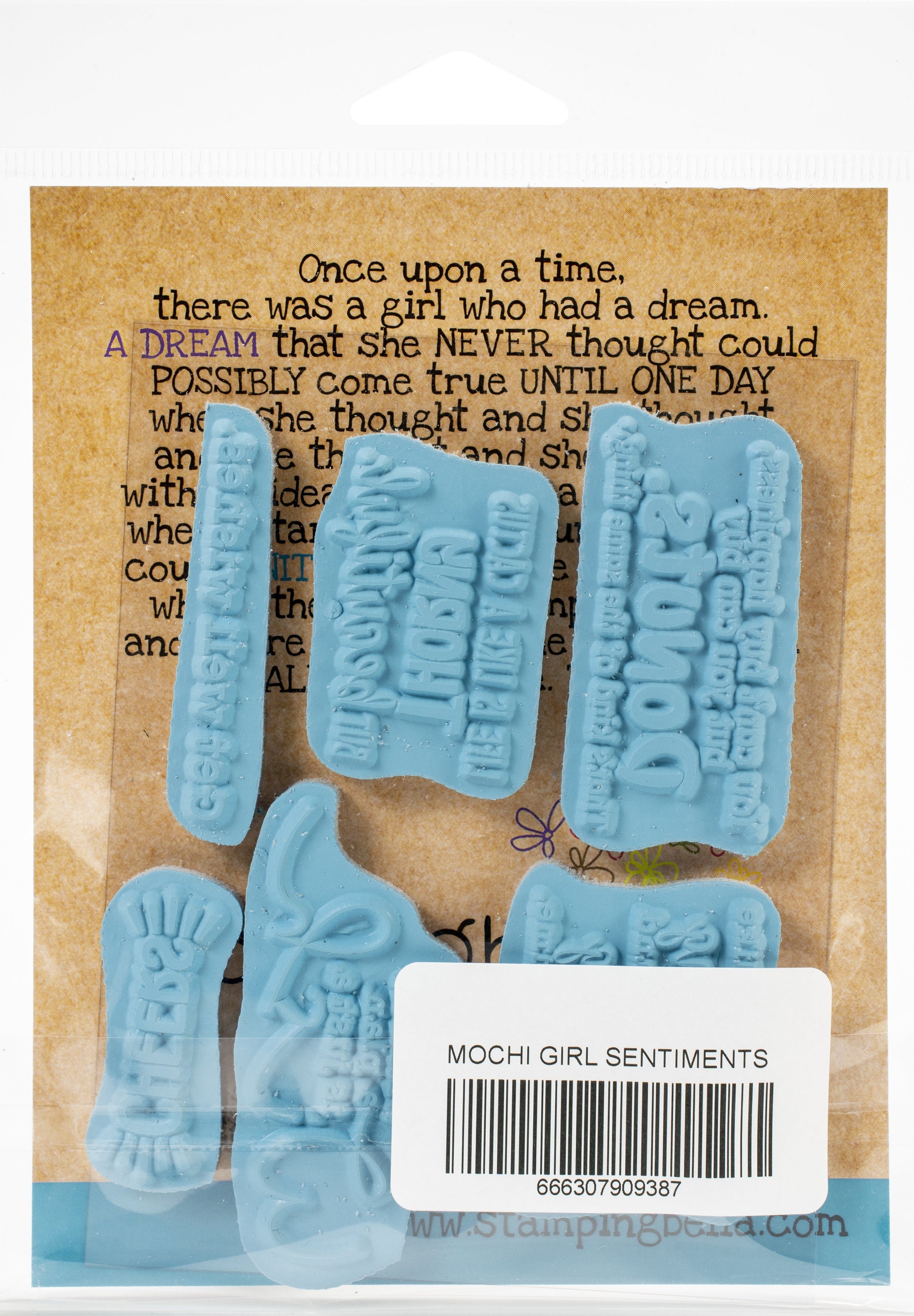 Stamping Bella Cling Stamps - Mochi Girl Sentiments