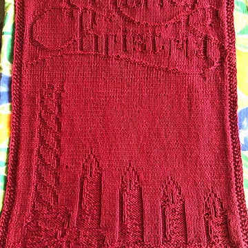 Nr. 391 26. Lights Merry Christmas guest towel