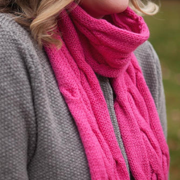 Rolling Cables Scarf - Lite