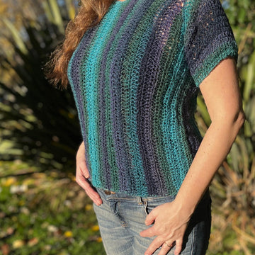 Häkelanleitung Kurzarmpullover "Seraphina"