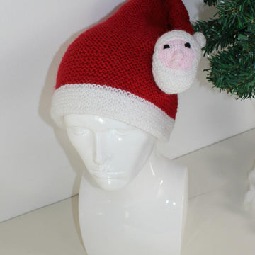 Adult Santa Head Christmas Hat
