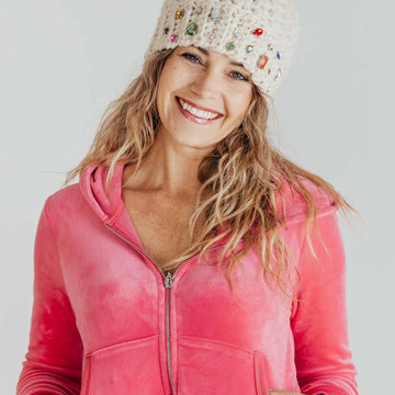 Chunky V Stitch Beanie | The Glitz and Glam Beanie