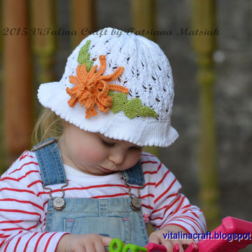 Aster Flower Panama Hat