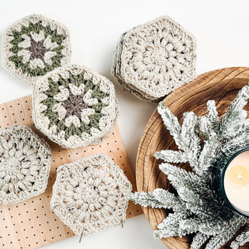 Hexagon Granny Ornaments
