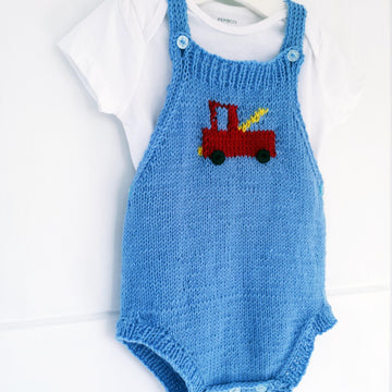 Baby Romper with Fire Truck, 0-2 yrs