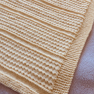 Idris Baby Blanket in Aran or DK