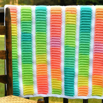 Retro Stripes Baby Blanket