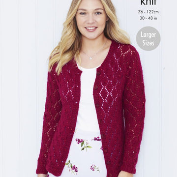 Cardigan & Top in King Cole Galaxy DK - 5550 - Leaflet