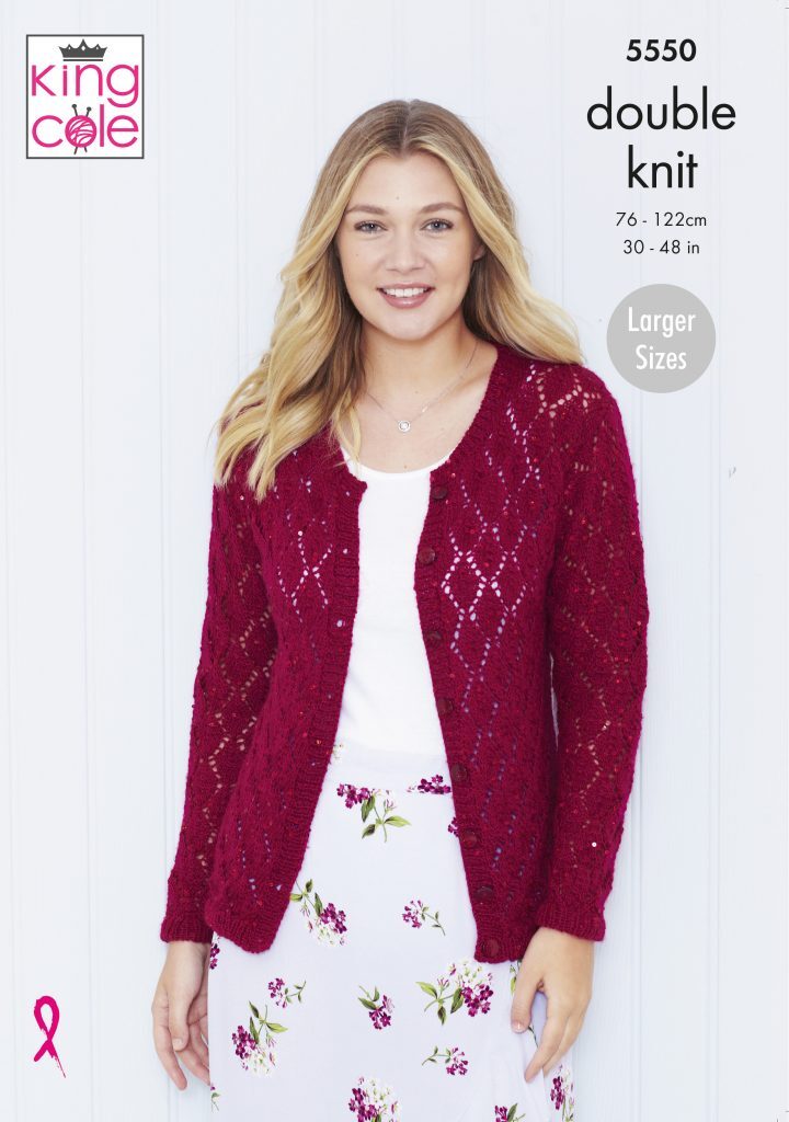 Cardigan & Top in King Cole Galaxy DK - 5550 - Leaflet