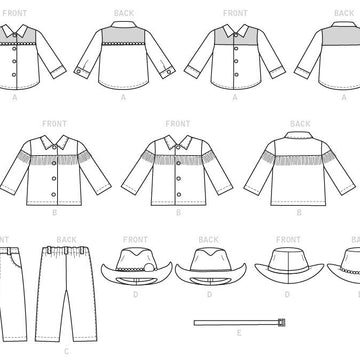 McCall's Clothes, Hat and Belt For 18 Doll M7883 - Sewing Pattern