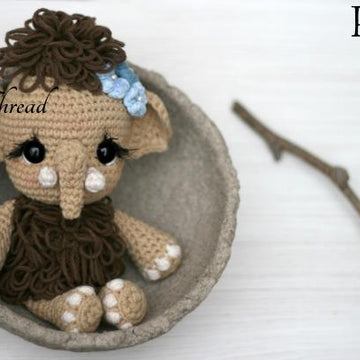 Maura the Chibi Mammoth Amigurumi