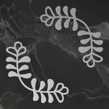 Artdeco Creations Couture Creations Peaceful Peonies Mini Dies 2/Pkg - Cornered Leaves 3, 1.8"X1.8"