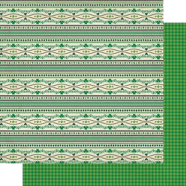 Authentique Paper Dublin Double-Sided Cardstock 12"X12" 18/Pkg - #6 Horizontal Stripe