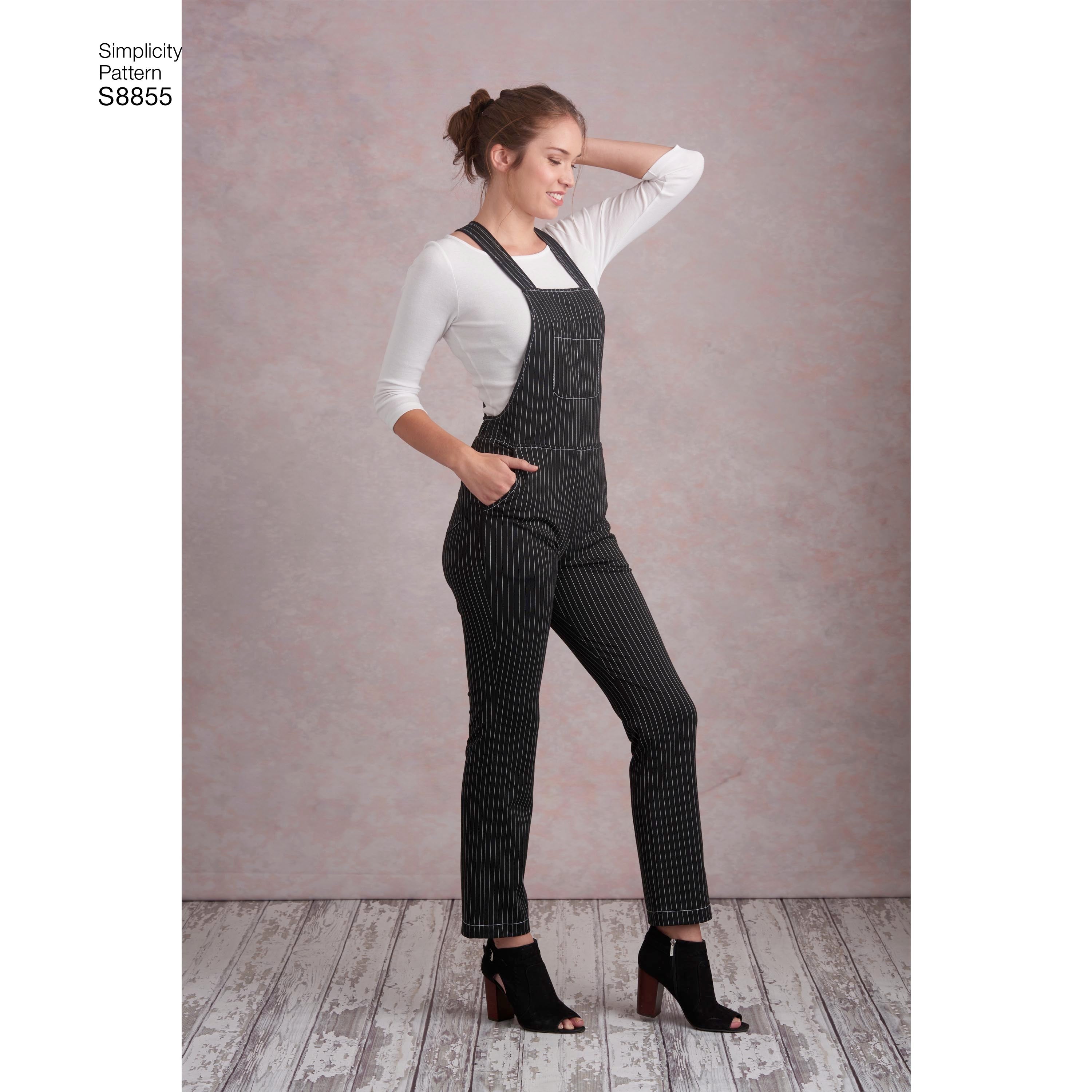 Simplicity S8855 Misses Knit Overalls - Sewing Pattern