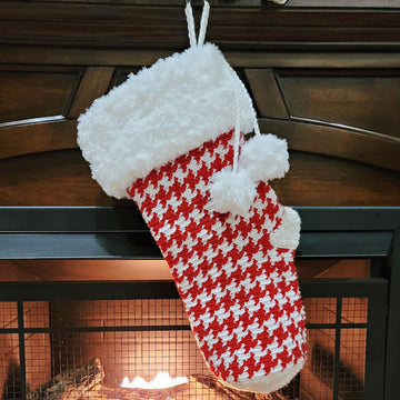 Houndstooth Christmas Stocking