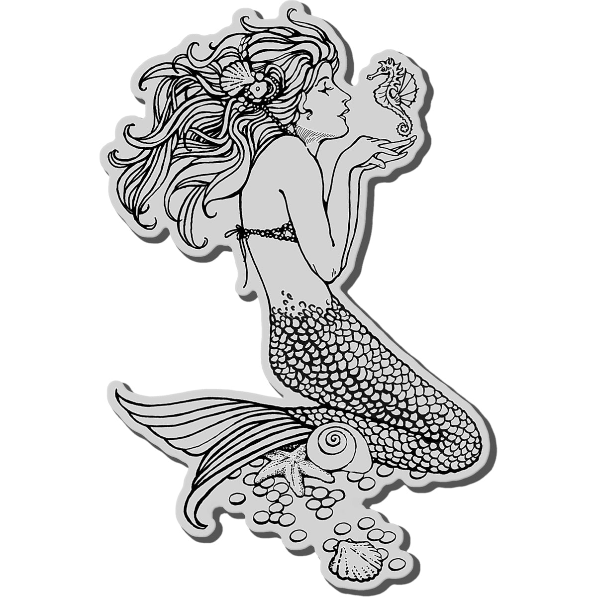 Stampendous Cling Stamp - Mermaid