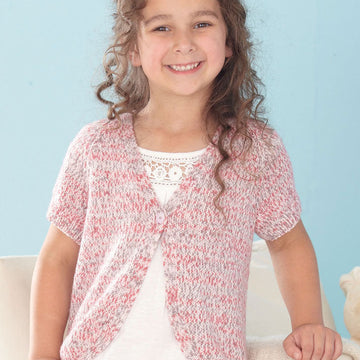 V Neck Cardigan in Sirdar Peekaboo DK - 4461 - Downloadable PDF
