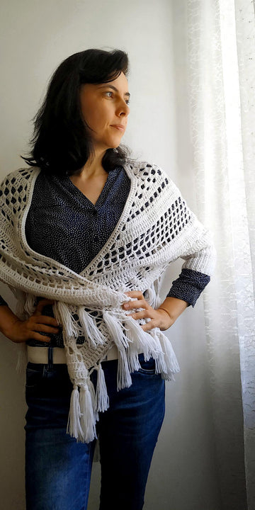 Mexicana Shawl With Sleeves