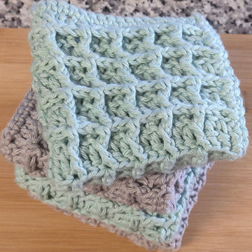 Waffle Stitch Dishcloth