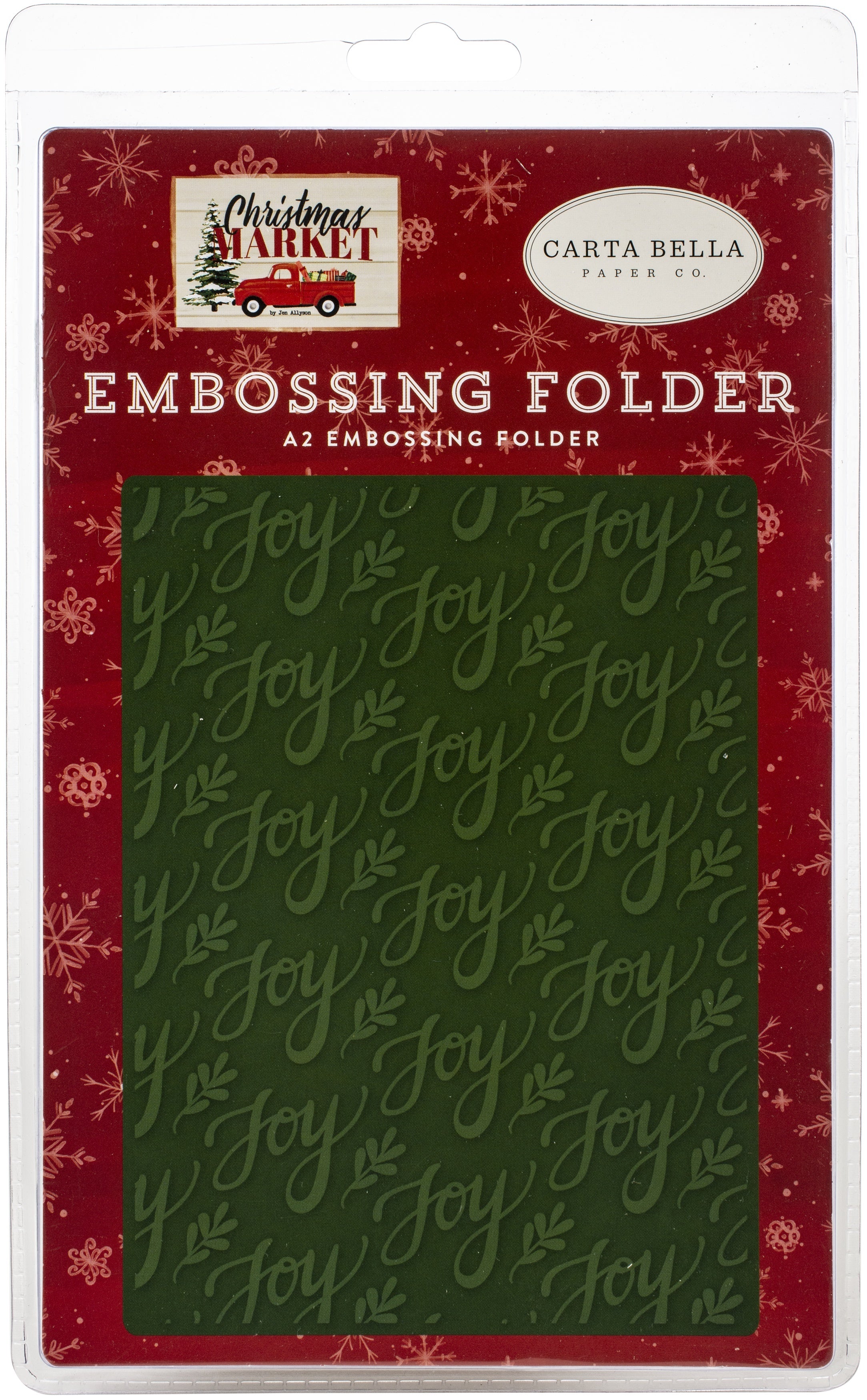 Echo Park Paper Carta Bella Embossing Folder A2 - Joy