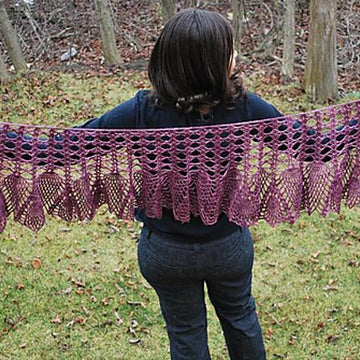 Ananas Crocheted Shawlette