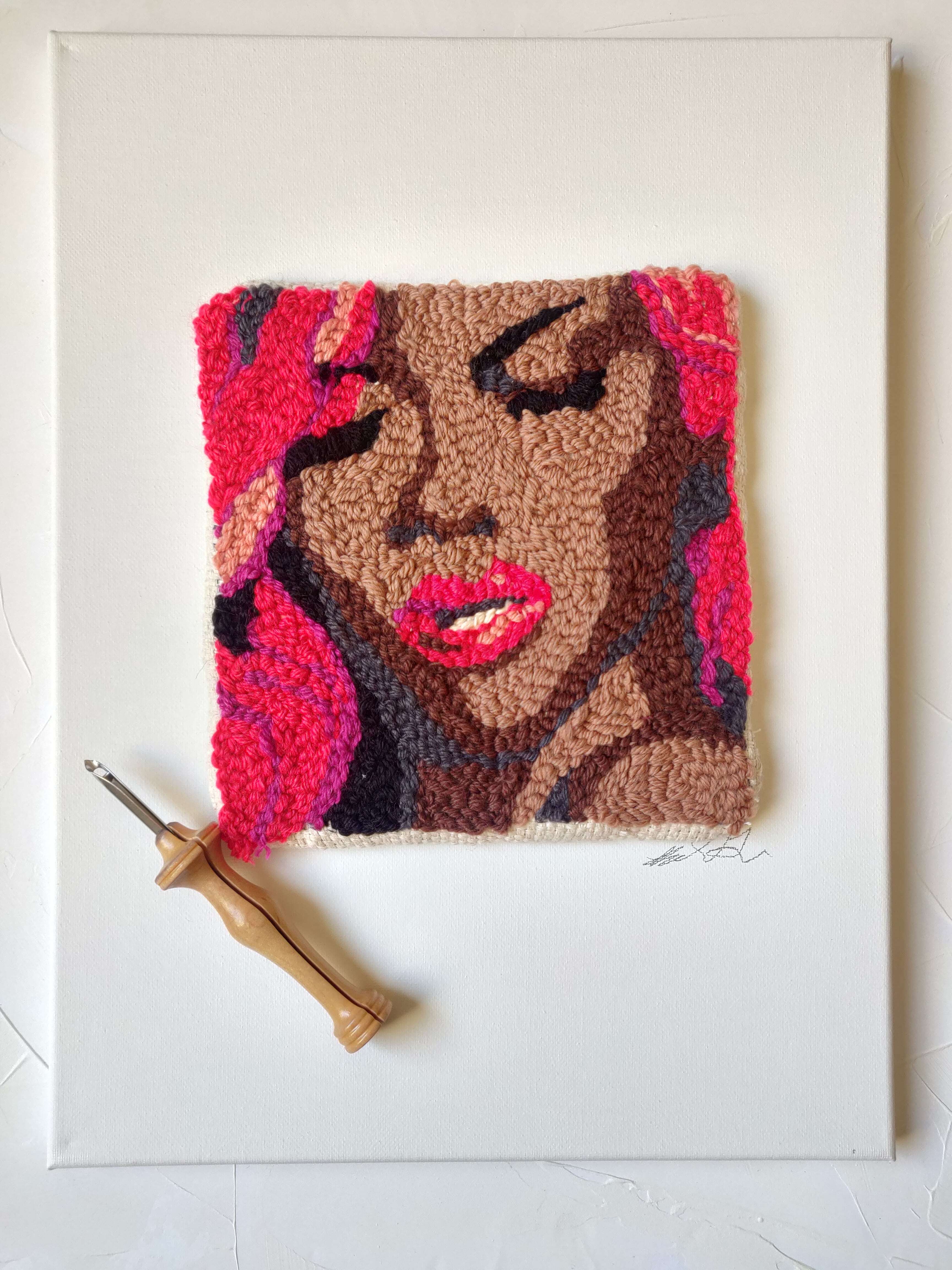 Paintbox Yarns Rihanna Punch Needle Portrait 8 Ball Colour Pack