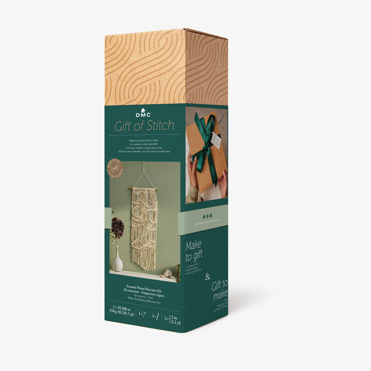 DMC Knotted Waves Macrame Kit Macramé Kit - 65 cm x 27 cm