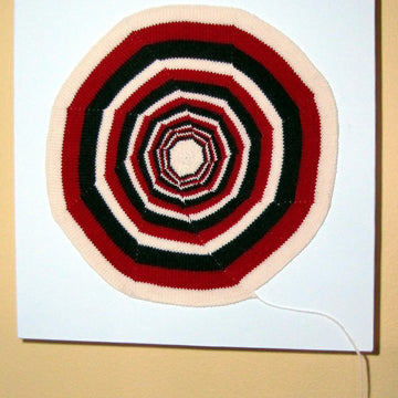 Fibonacci Octad: A Knitted Painting