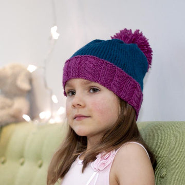 Naughty or Nice Pompom Hat